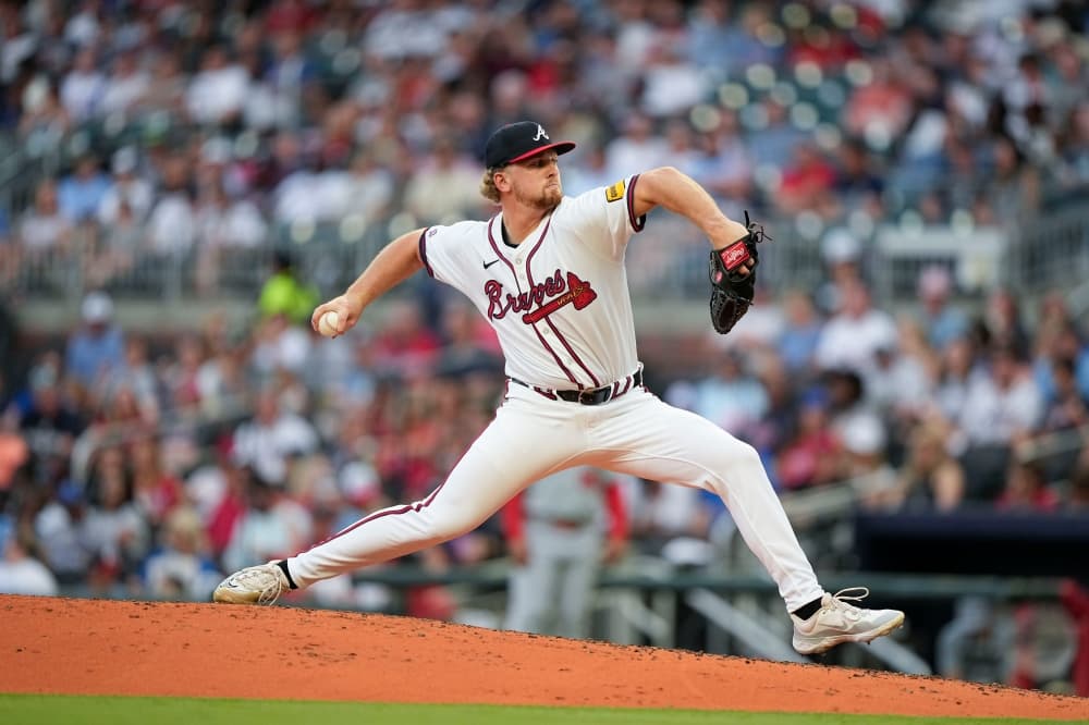 Braves pitching prospect Spencer Schwellenbach strikes out 5 in mixed MLB debut