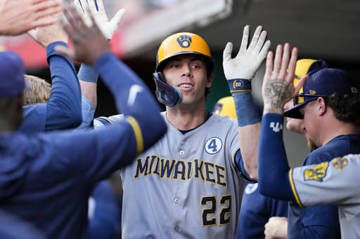 Bruised hand? No problem as NL Player of the Week Christian Yelich and Brewers continue momentum