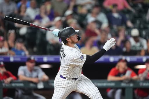 Hunter Goodman’s go-ahead homer in 8th inning lifts Rockies to 8-7 victory over Nationals