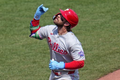 Bryce Harper hits a home run off Paul Skenes and Phillies beat Pirates 6-0
