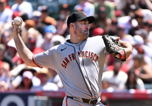 Verlander delivers his sharpest start yet for the Giants, but Angels’ rally denies him win No. 263