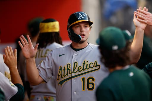Langeliers caps 7-run 5th inning that boosts Athletics over Angels 9-3