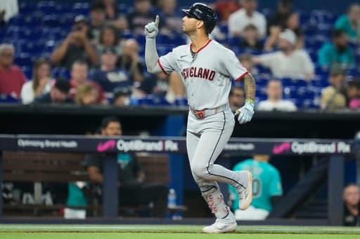 Cantillo strikes out 9, Rocchio and DeLauter homer as Guardians beat Marlins to sweep series