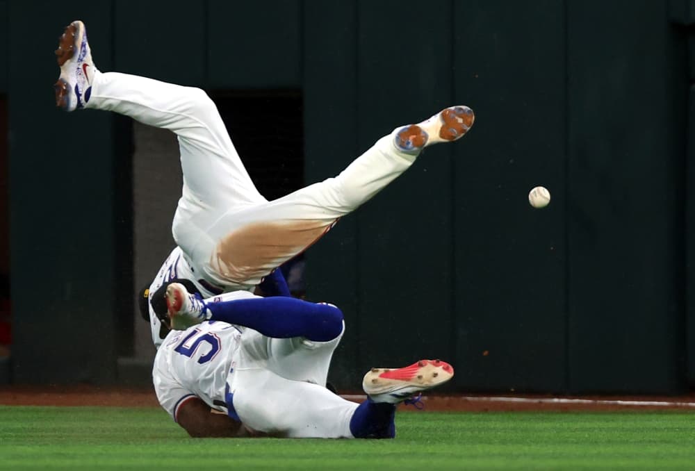 Rangers slugger Adolis García scratched from starting lineup with forearm soreness
