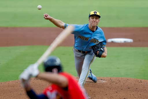 Brewers’ Jacob Misiorowski hits 104.2 mph, gives up 2 runs against Braves