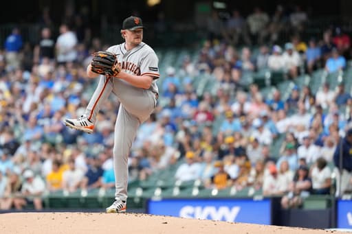Giants’ Logan Webb has no-hit bid broken up in 7th inning by Brewers’ Brice Turang