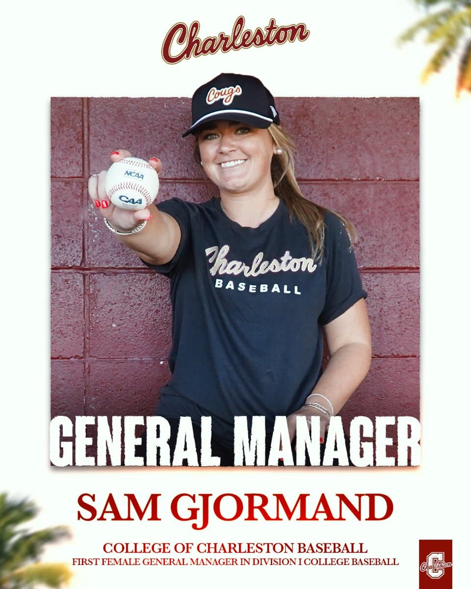 College of Charleston Makes History with First Female Baseball General Manager