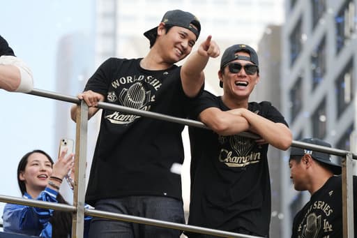 Dodgers celebrate historic back-to-back World Series titles with downtown parade
