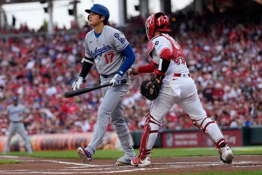 Ohtani strikes out 4 times; Will Smith’s RBI double in 9th gives Dodgers 5-4 win over Reds