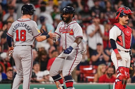 Michael Harris II homers, has 4 hits to help Braves outlast Red Sox 7-6