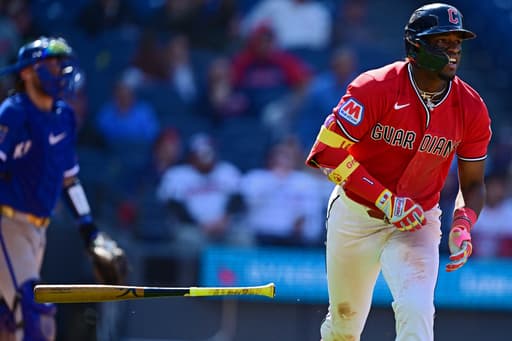 Angel Martinez hits a grand slam as part of a career-best game and Guardians rout Royals 10-2