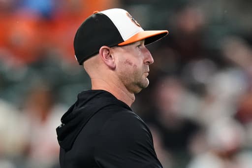 Orioles manager Craig Albernaz returns — with a broken jaw — a day after being hit by a foul ball