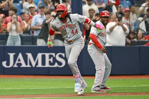 Elly De La Cruz hits 2 of Reds’ 5 home runs in 12-6 victory over Rays