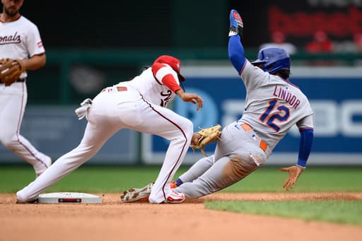 James Wood hits a 3-run homer and the Nationals beat the banged-up Mets 9-3 to win series