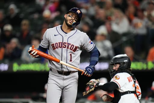 Astros dealt another late scratch as Carlos Correa sits with a left ankle injury