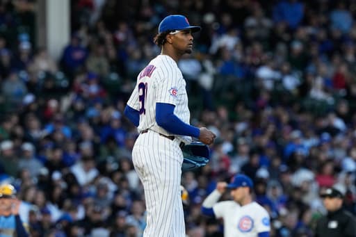 Cubs right-hander Edward Cabrera departs vs. Brewers with blister on his middle finger