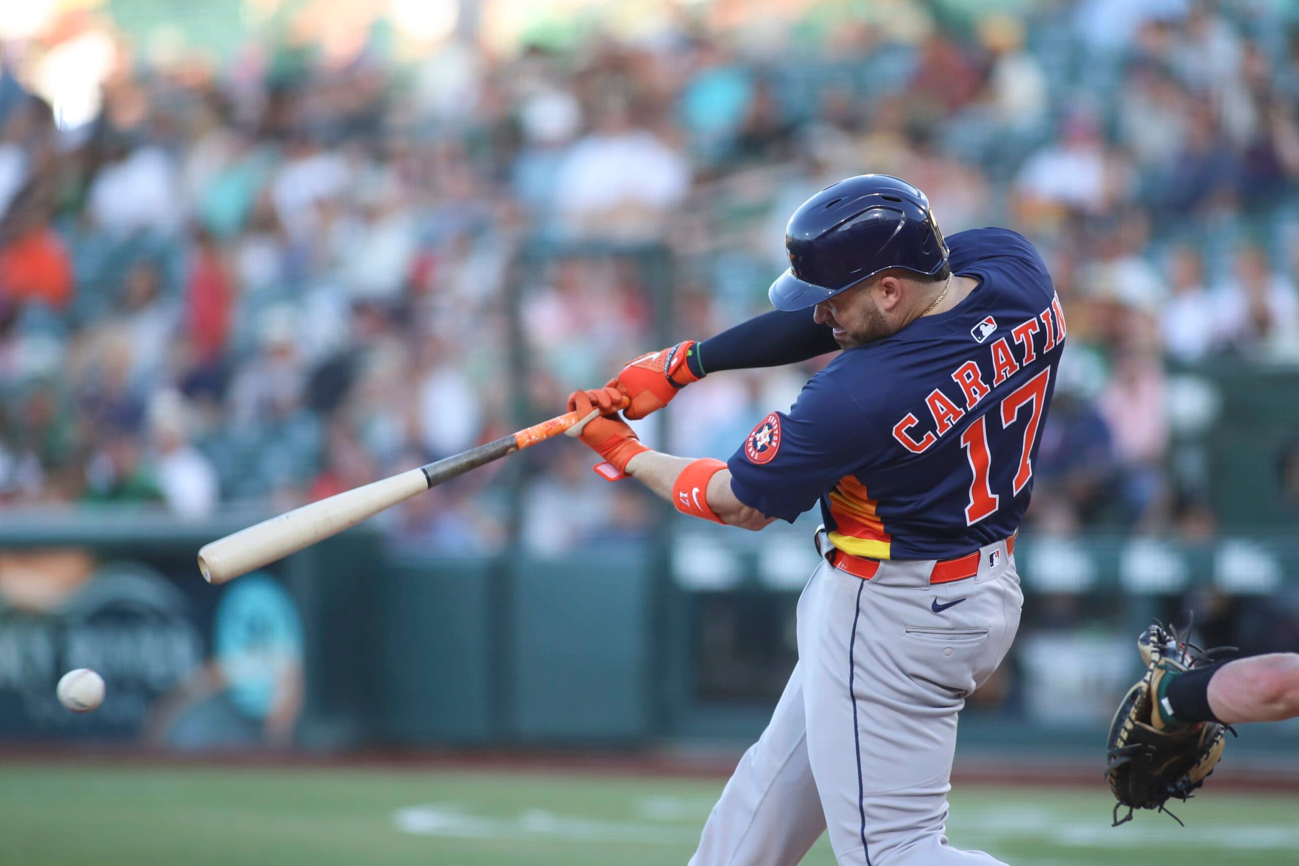 Altuve, Caratini, Dubón homer, Astros have 20 hits in 11-4 win over Athletics