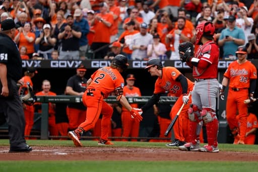 Laureano hits 2 of the Orioles’ 5 homers in their 9-5 victory over Cincinnati