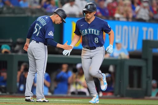 Dominic Canzone hits go-ahead 3-run homer as Mariners rally for 6-4 win over Rangers