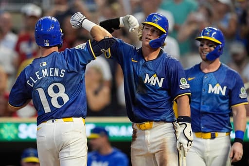 Clemens and Wallner homer as Twins beat Royals 9-4 for third straight win