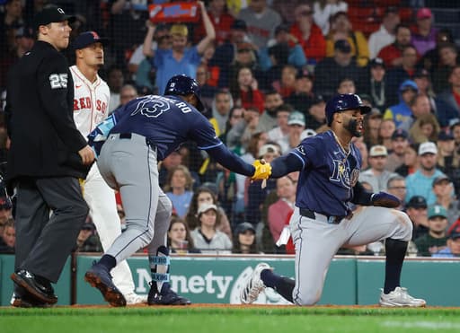 Rays beat Red Sox 10-8 in 11 innings, spoil top prospect Roman Anthony’s MLB debut