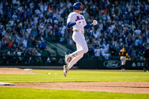 Carson Benge homers in big league debut to help Mets pound Pirates in opener