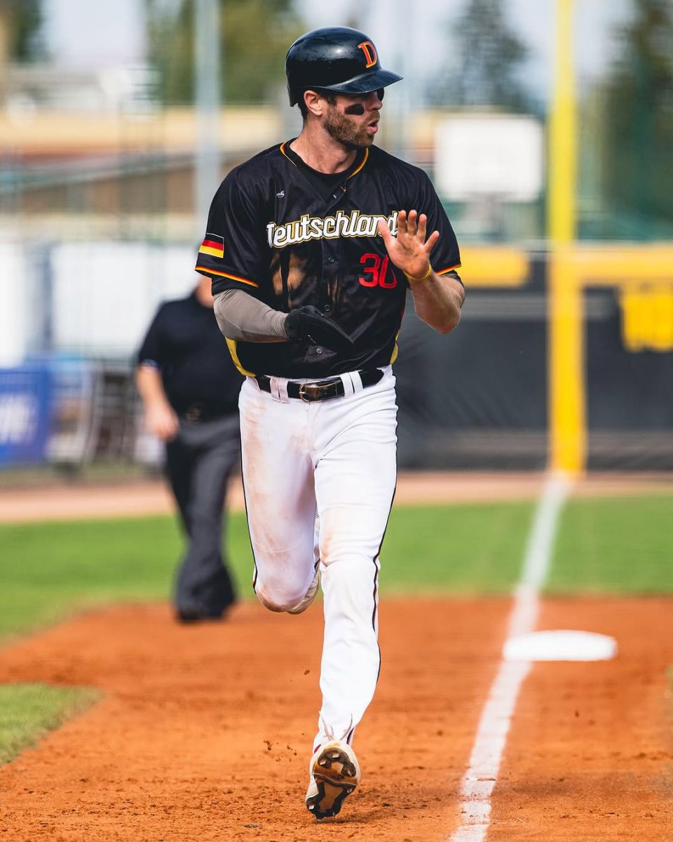 Eric Brank runs home for Germany as they confirm their official roster for the 2025 World Baseball Classic Qualifiers in Tucson.