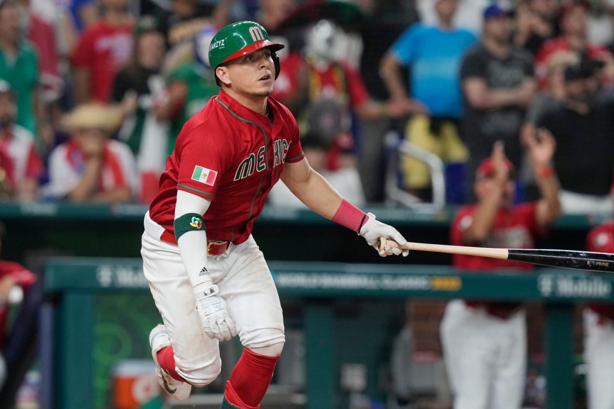 Luis Urías of Team Mexico at the 2023 World Baseball Classic vs. Puerto Rico. (AP Photo/Marta Lavandier)