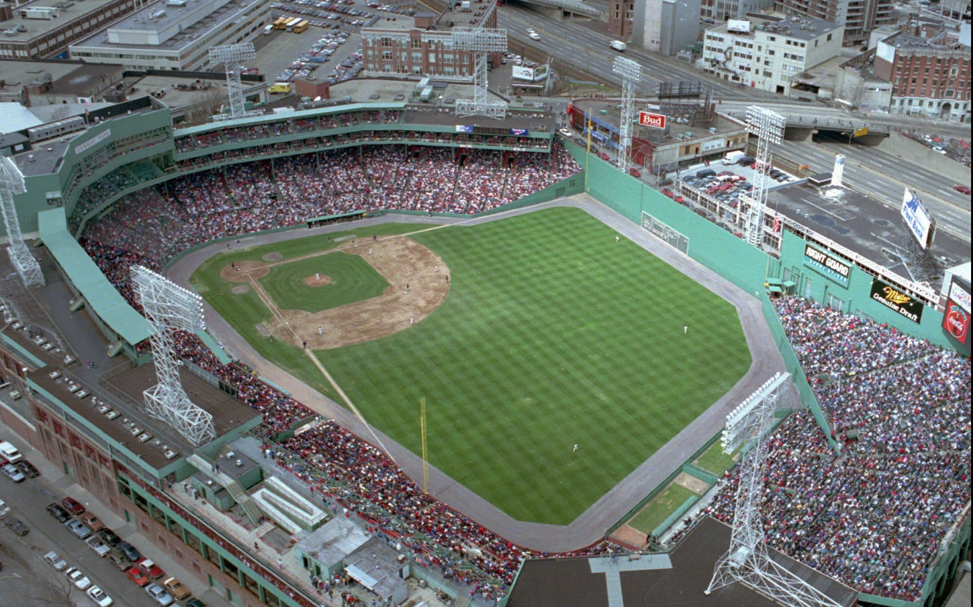 Aerial view of Fenway Park from 1994