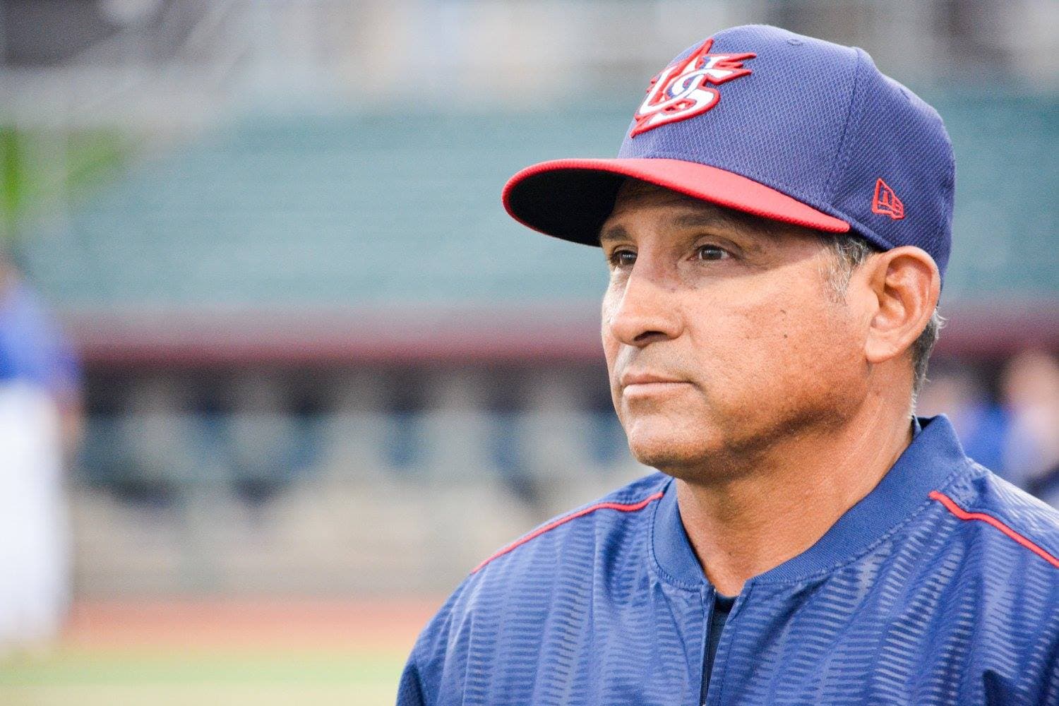 Team USA manager Andy Stankiewicz looks on during the 2017 WBSC U-18 Baseball World Cup at Siebert Field.