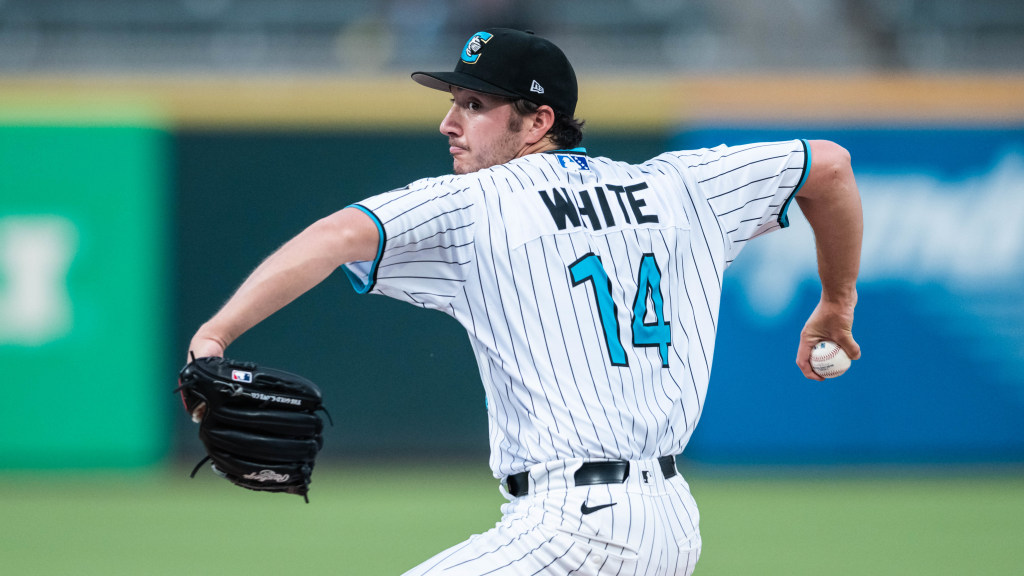 Owen White Pitches For Triple-A Charlotte