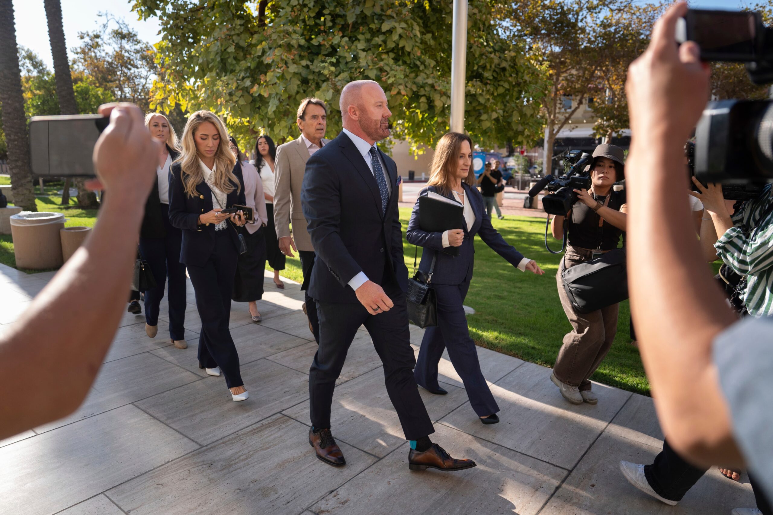 Title: Ohtani Sports Gambling Bookmaker Baseball Image ID: 25241571997455 Article: Mathew Bowyer, a Southern California bookmaker who took thousands of sports bets from the former interpreter for baseball star Shohei Ohtani, arrives at federal court for sentencing, Friday, Aug. 29, 2025, in Santa Ana, Calif. (AP Photo/Jae C. Hong)