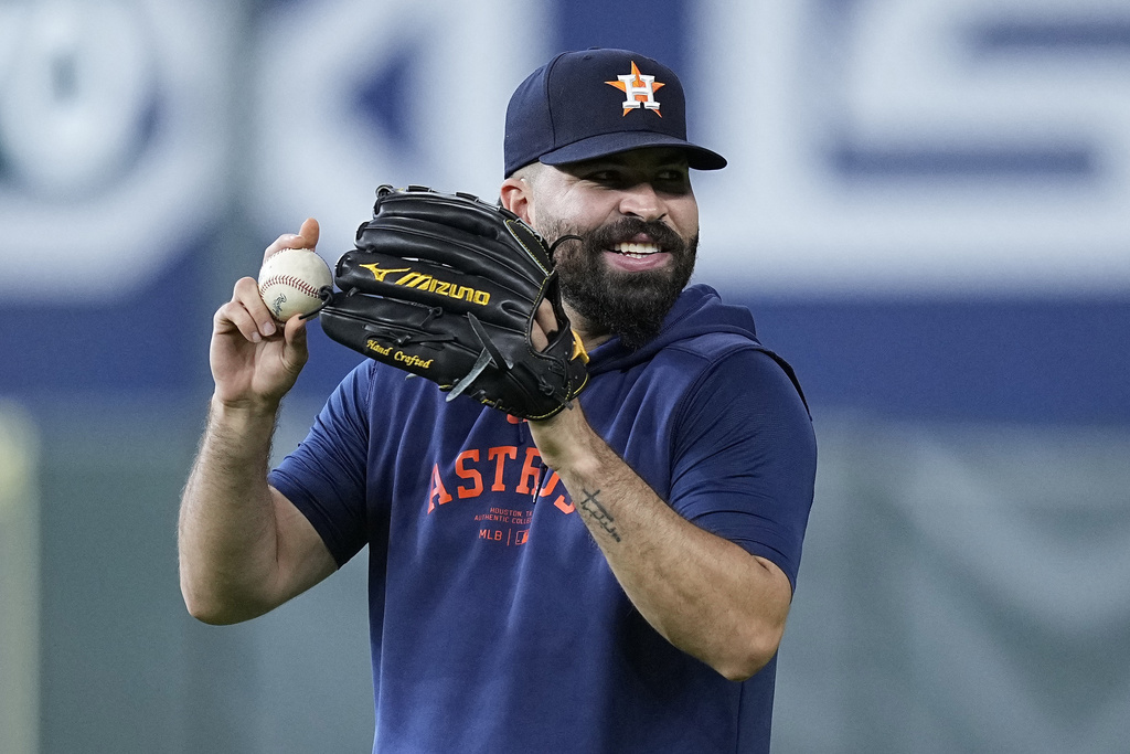 Title: TIGRES-URQUIDY Image ID: 25067710752505 Article: ARCHIVO - Foto del domingo 14 de abril del 2024, el abridor de los Astros de Houston José Urquidy lanza en el encuentro ante los Rangers de Texas. (AP Foto/Kevin M. Cox, Archivo)
