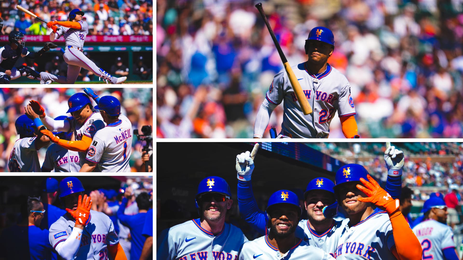 The Mets trailed 3–2 with two outs in the fourth when Soto turned on a pitch from Charlie Morton and crushed it into right center. His 36th homer of the season was a grand slam, and Comerica went silent except for the Mets fans who made themselves heard.