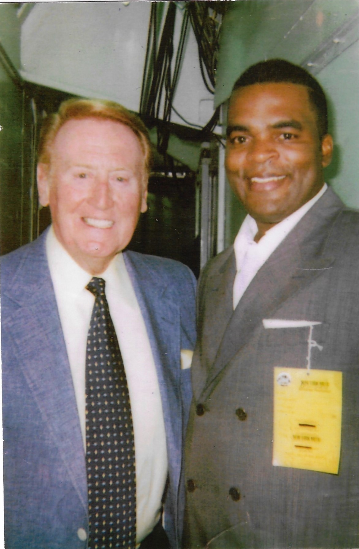 Reginald Armstrong and Vince Scully