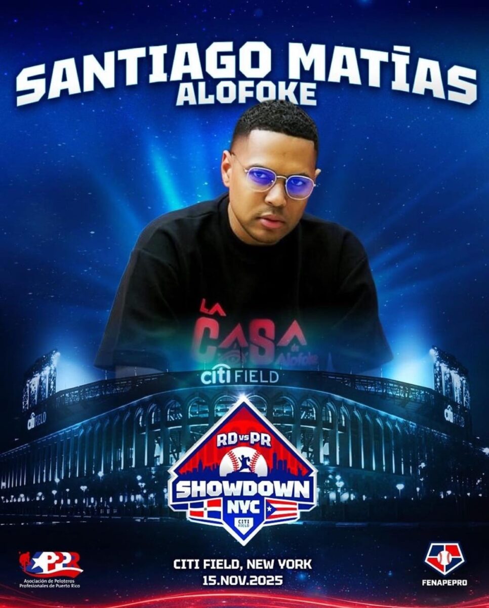 Dominican Republic Media Entrepreneur "Alofoke” Santiago Matias Throwing Out First Pitch On Saturday Afternoon Prior To Dominican Republic vs. Puerto Rico At Citi Field