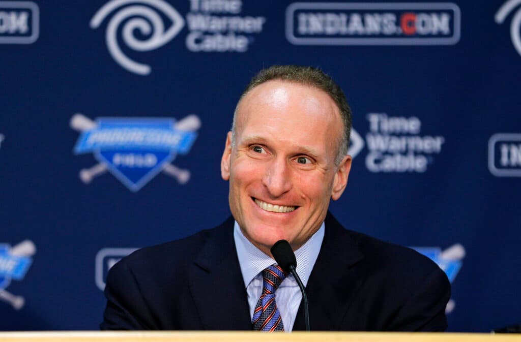 Title: Indians Shapiro Baseball Image ID: 757836602981 Article: Cleveland Indians general manager Mark Shapiro speaks at a news conference Monday, Aug. 31, 2015, in Cleveland. Shapiro, who has had several prominent roles in nearly 24 years with Cleveland, will become the Toronto Blue Jays' president and CEO following this season. (AP Photo/Tony Dejak)