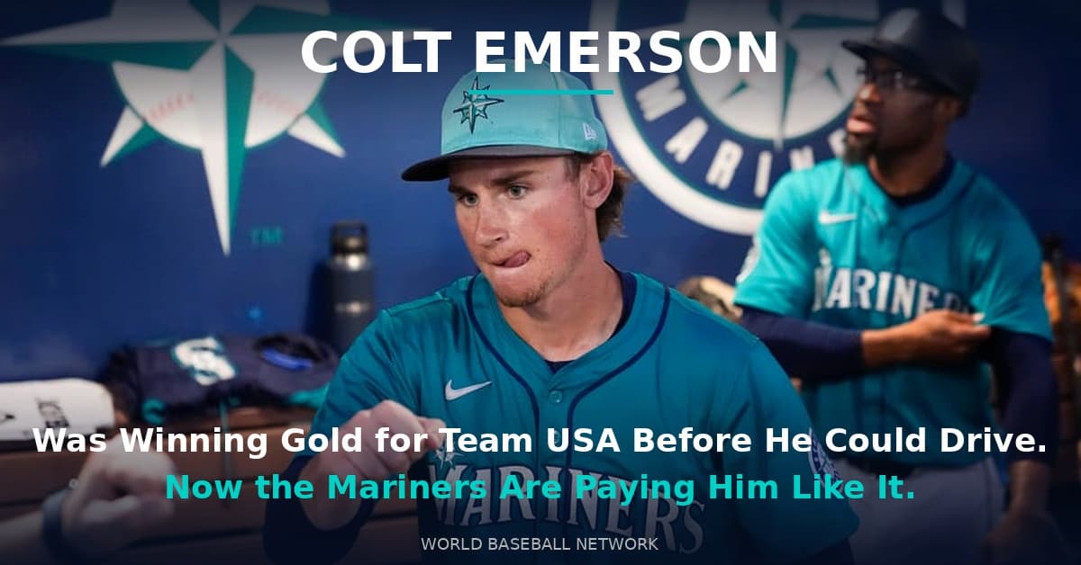 Colt Emerson Was Winning Gold for Team USA Before He Could Drive. Now the Mariners Are Paying Him Like It.