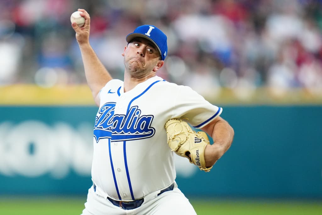 Italy Pitcher Dylan DeLucia — World Baseball Classic Quarterfinal vs Puerto Rico