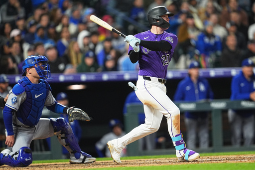 Johnson’s go-ahead 2-run double in the 6th helps Rockies beat Dodgers 4-3