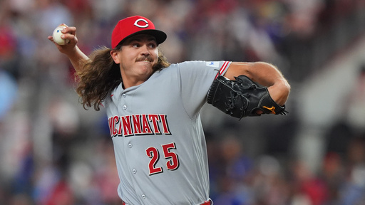 Reds blank Rangers 2-0 as Lowder pitches scoreless innings in first win since 2024