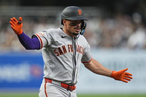 Adames launches leadoff homer and finishes with 4 hits as Giants back Webb in 9-3 win over Padres