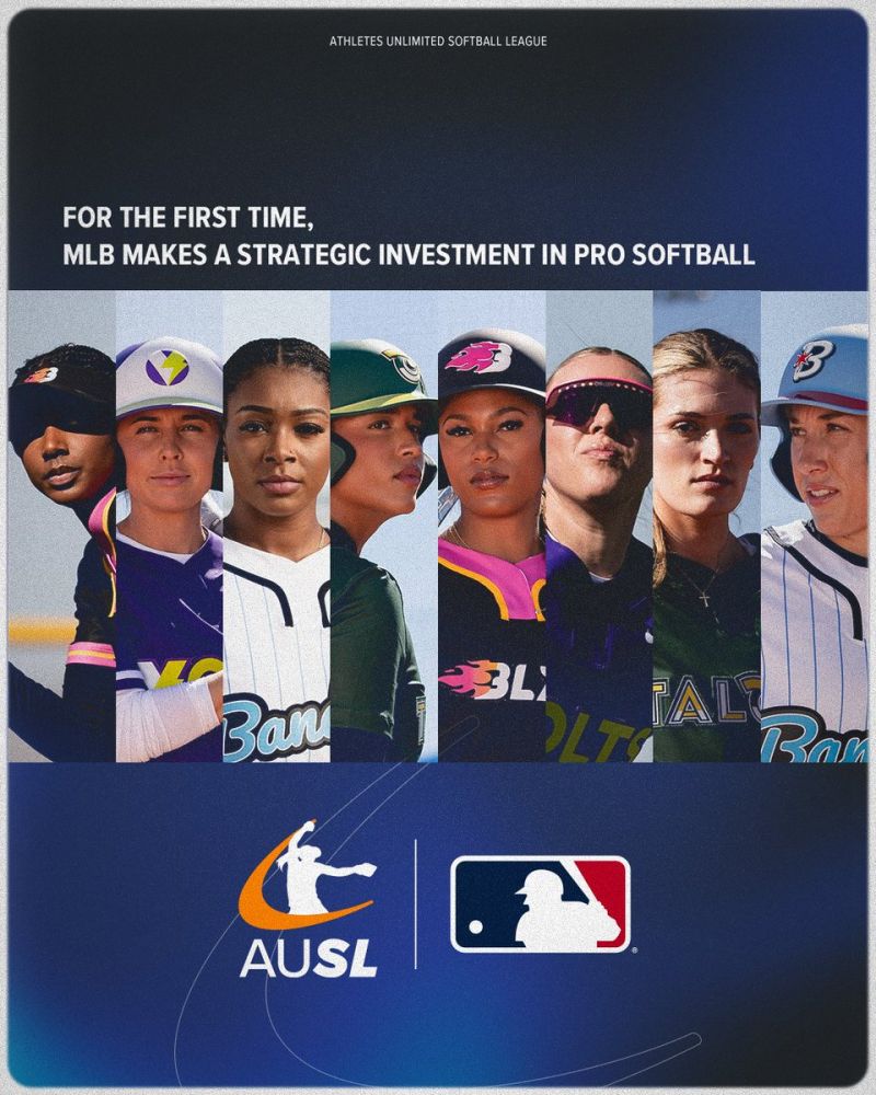 "This is something we’re really excited about." — Commissioner #RobManfred -- MLB is officially investing in the Athletes Unlimited Softball League, marking its first formal partnership with a pro women’s league.📰 From @AP: 
🎟️ 